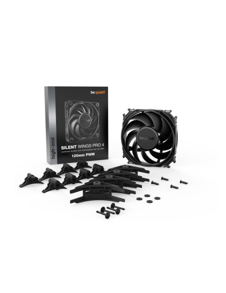 be quiet! SILENT WINGS PRO 4 | 120mm PWM Carcasa del ordenador Ventilador 12 cm Negro 1 pieza(s)