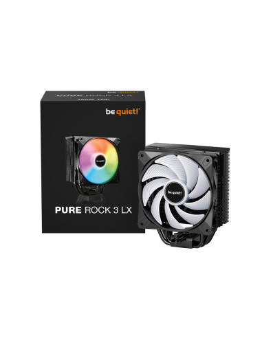 be quiet! Pure Rock 3 LX Procesador Refrigerador de aire 12 cm Negro 1 pieza(s)