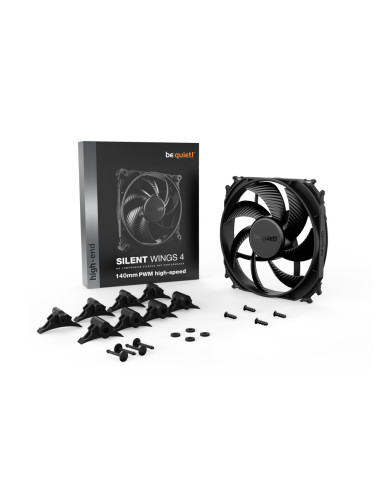be quiet! SILENT WINGS 4 | 140mm PWM high-speed Carcasa del ordenador Ventilador 14 cm Negro 1 pieza(s)