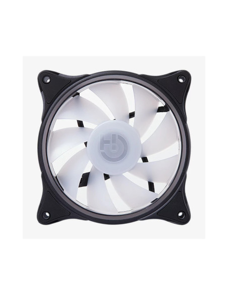 Hiditec N18 ARGB Carcasa del ordenador Ventilador 12 cm Negro