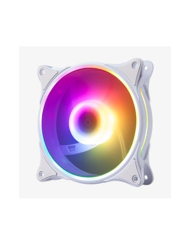 Hiditec N18 ARGB Carcasa del ordenador Ventilador 12 cm Blanco