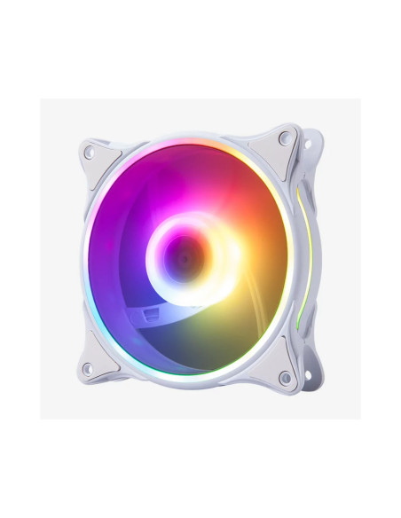 Hiditec N18 ARGB Carcasa del ordenador Ventilador 12 cm Blanco