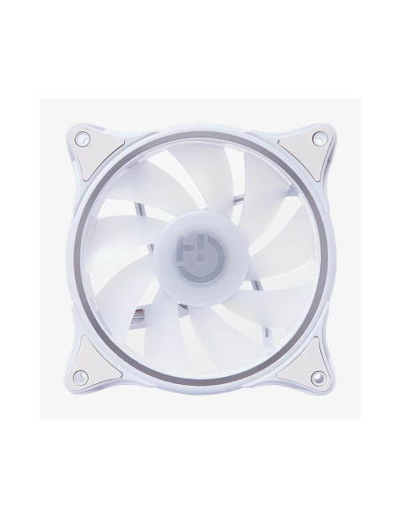 Hiditec N18 ARGB Carcasa del ordenador Ventilador 12 cm Blanco
