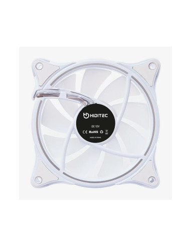 Hiditec N18 ARGB Carcasa del ordenador Ventilador 12 cm Blanco