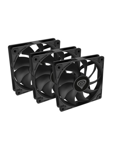 GENESIS Oxal 120 Carcasa del ordenador Ventilador 12 cm Negro 3 pieza(s)