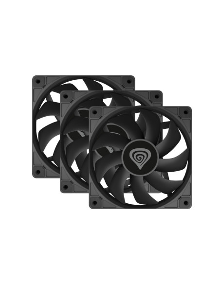 GENESIS Oxal 120 Carcasa del ordenador Ventilador 12 cm Negro 3 pieza(s)