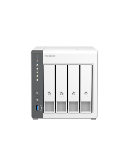 QNAP TS-433 NAS Torre ARM Cortex-A55 4 GB 0 TB QNAP QTS Blanco