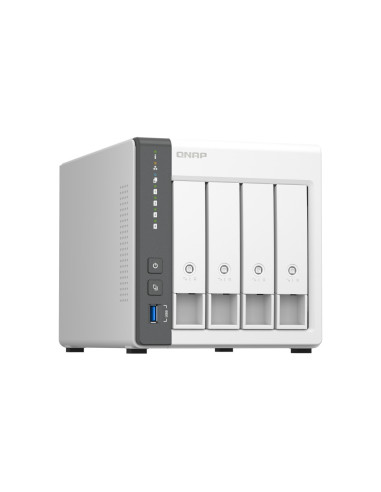 QNAP TS-433 NAS Torre ARM Cortex-A55 4 GB 0 TB QNAP QTS Blanco