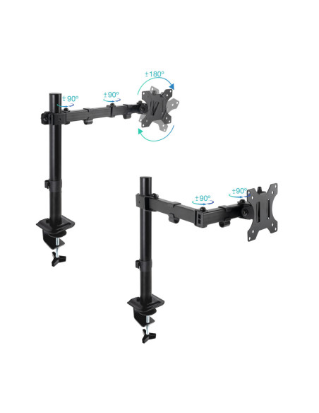 TooQ DB1801TN-B soporte para monitor 81,3 cm (32") Escritorio