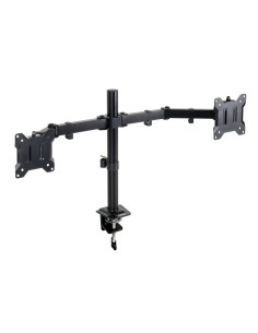 TooQ Soporte de Mesa para 2 Pantallas 17"-32", Color Negro