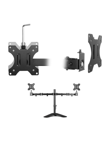 Ewent EW1536 soporte para monitor 81,3 cm (32") Escritorio Negro