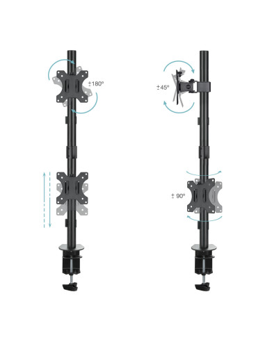 TooQ DB1233TNV-B soporte para monitor 81,3 cm (32") Escritorio