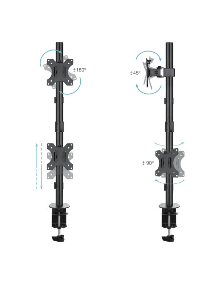 TooQ DB1233TNV-B soporte para monitor 81,3 cm (32") Escritorio