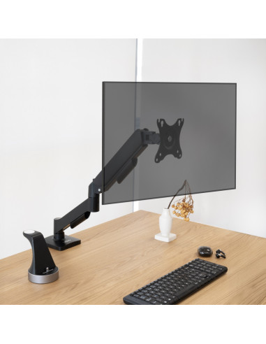 TooQ DB1733TNR-B soporte para monitor 81,3 cm (32") Escritorio Negro