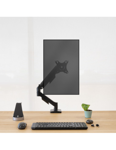 TooQ DB1733TNR-B soporte para monitor 81,3 cm (32") Escritorio Negro