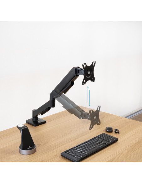 TooQ DB1733TNR-B soporte para monitor 81,3 cm (32") Escritorio Negro