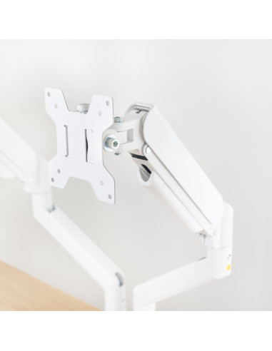 TooQ DB1434TNR-W soporte para monitor 86,4 cm (34") Escritorio Blanco