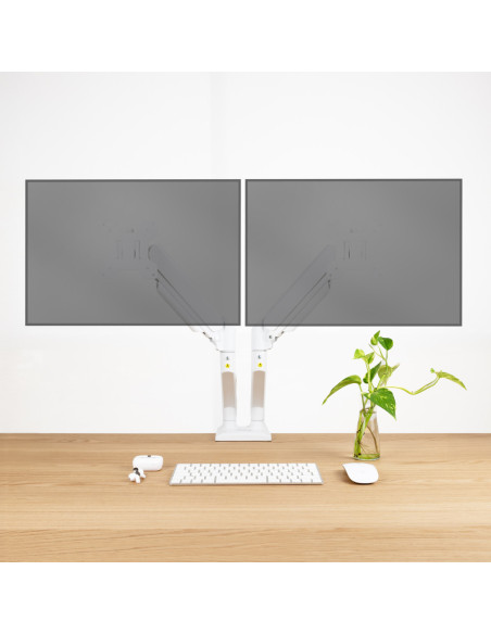 TooQ DB1434TNR-W soporte para monitor 86,4 cm (34") Escritorio Blanco