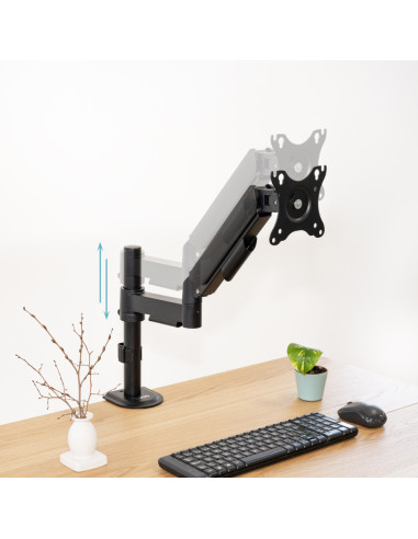 TooQ Soporte de Mesa para Pantallas 17”-32”, Color Negro