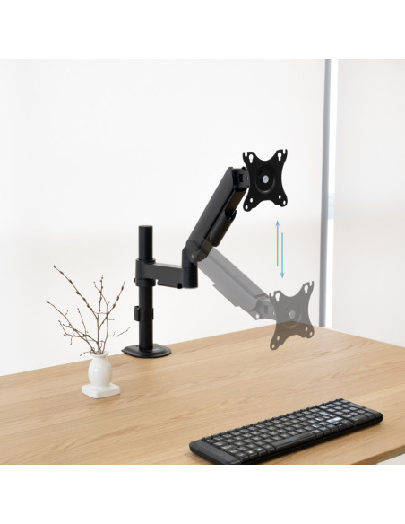 TooQ Soporte de Mesa para Pantallas 17”-32”, Color Negro