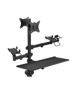 TooQ Soporte de Mesa para TPV/Impresora/Pantallas 17”-32”/Terminal/Lector/Teclado