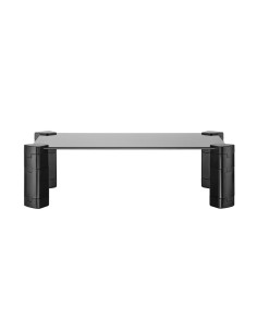 AISENS Soporte Elevador Cristal para Monitor/Portátil, Negro 2