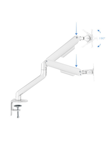 TooQ DB4032TNR-W soporte para monitor 81,3 cm (32") Escritorio Blanco