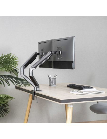 TooQ DB4132TNR-G soporte para monitor 81,3 cm (32") Escritorio Negro