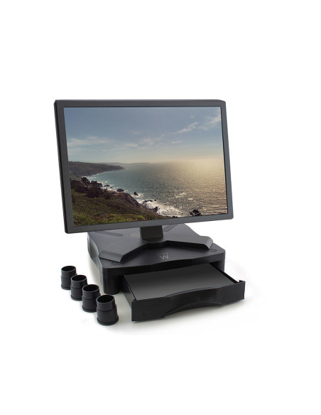 Ewent EW1280 soporte para monitor Negro Escritorio