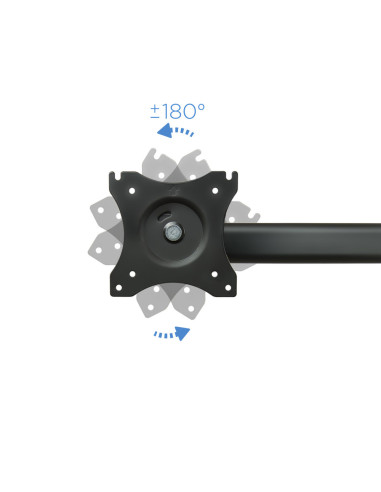 TooQ DB1327TN-B soporte para monitor 68,6 cm (27") Negro Escritorio