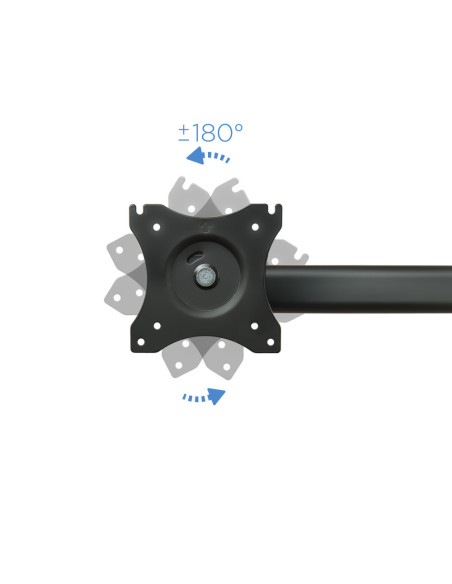 TooQ DB1327TN-B soporte para monitor 68,6 cm (27") Negro Escritorio