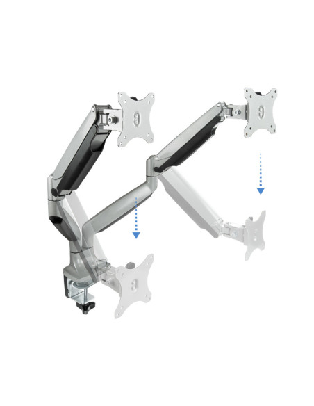 TooQ DB3132TNR-S soporte para monitor 81,3 cm (32") Escritorio