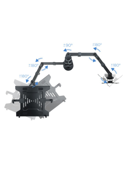 TooQ Soporte de mesa para pantalla 13"-32" y portátil