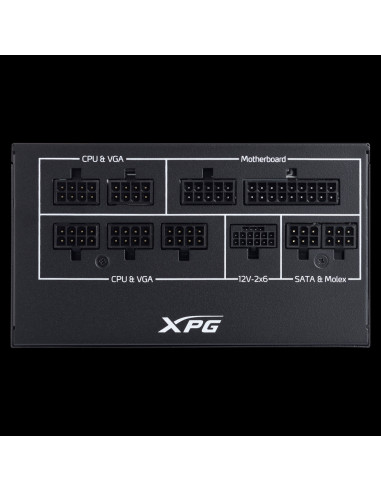 XPG COREREACTOR II VE 850W unidad de fuente de alimentación 24-pin ATX ATX Negro