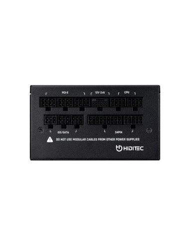 Hiditec GDX750 v3 80PLUS GOLD ATX 3.1 PCIe 5.1 unidad de fuente de alimentación 750 W 20+4 pin ATX Negro
