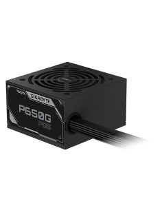 GIGABYTE P650G PCIE 5.1 Fuente de alimentación – PCIe 5.1, 80 PLUS Silver, ventilador de 120mm, compatible con ATX 3.1, enchufe  2