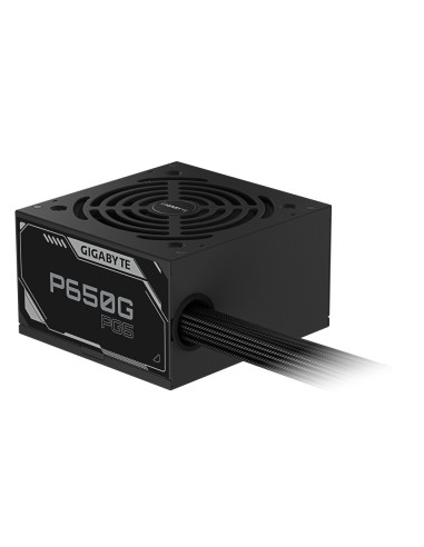 GIGABYTE P650G PCIE 5.1 Fuente de alimentación – PCIe 5.1, 80 PLUS Silver, ventilador de 120mm, compatible con ATX 3.1, enchufe 