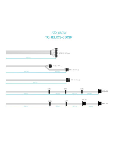 TooQ Fuente de Alimentación ATX 650W APFC 80Plus Bronze