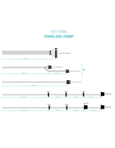TooQ Fuente de alimentación ATX 750W APFC 80Plus Bronze