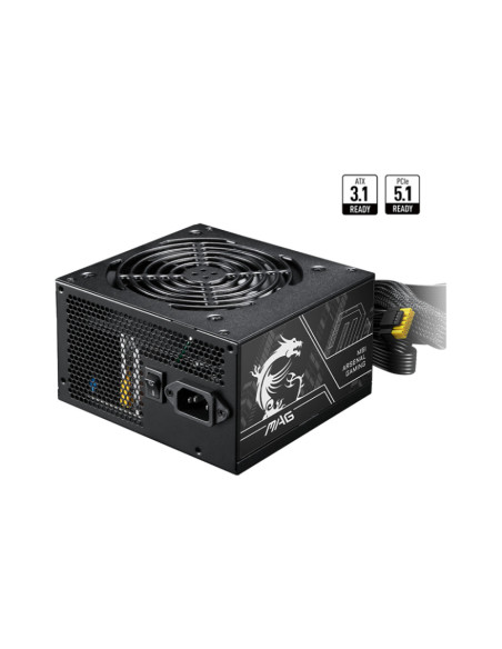 MSI MAG A750BN PCIE5 II unidad de fuente de alimentación 750 W 24-pin ATX ATX Negro