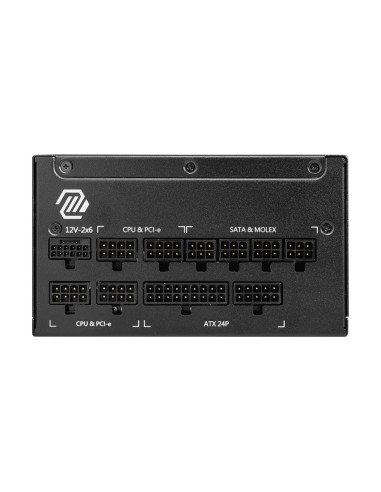 MSI MAG A1250GL PCIE5 unidad de fuente de alimentación 1250 W 24-pin ATX ATX Negro