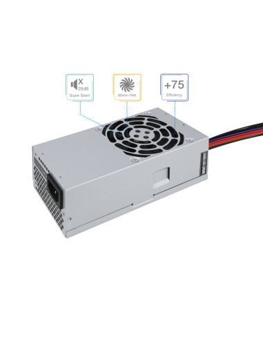 TooQ Ecopower II TFX OEM unidad de fuente de alimentación 500 W 20+4 pin ATX Plata