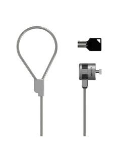 AISENS Cable de Seguridad con Cerradura de Llave para Ordenador, Monitor, Portatil 1.5 m 2