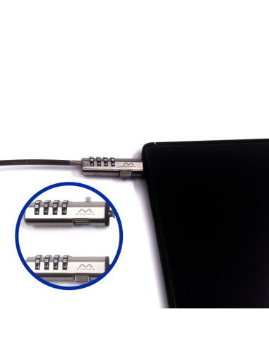 Ewent EW1238 cable antirrobo Negro 1,8 m