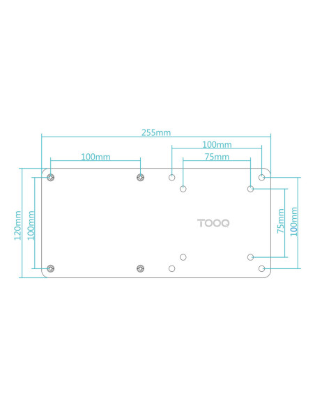TooQ TCCH0007-B kit de montaje Negro