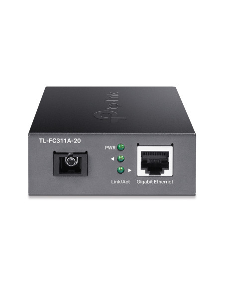 TP-Link TL-FC311A-20 convertidor de medio 1000 Mbit/s Monomodo Negro