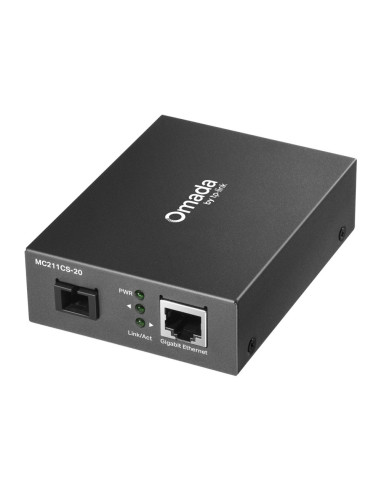 TP-Link Omada MC211CS-20 convertidor de medio 1000 Mbit/s 1310 nm Monomodo Negro