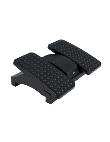 TooQ Reposapiés Ajustable en Altura e Inclinación, Negro