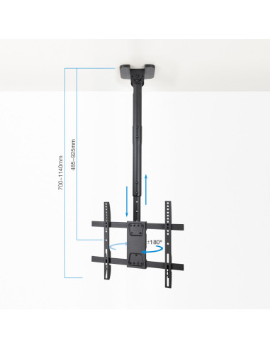 TooQ LPCE1175TSLI-B soporte para TV 190,5 cm (75")