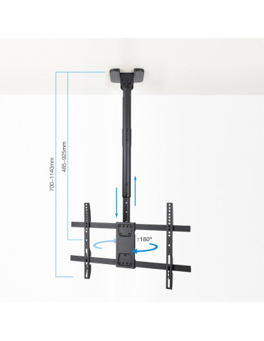 TooQ LPCE1186TSLI-B soporte para TV 2,18 m (86")